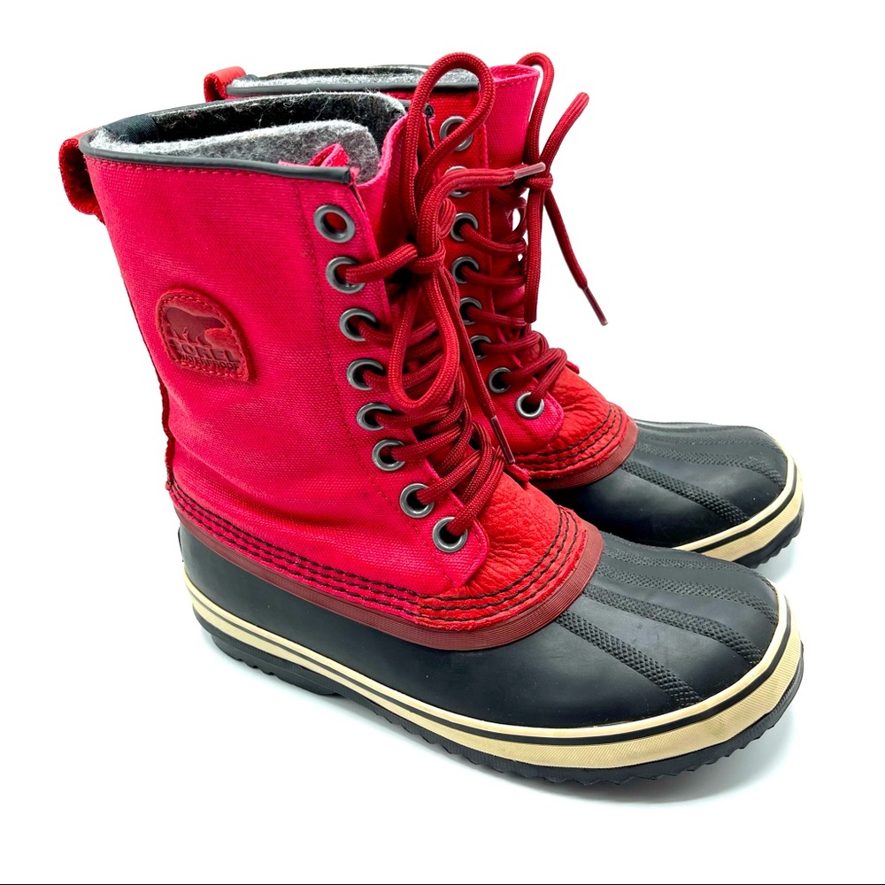 Sorel Red Waterproof Boots - Picture 1 of 9